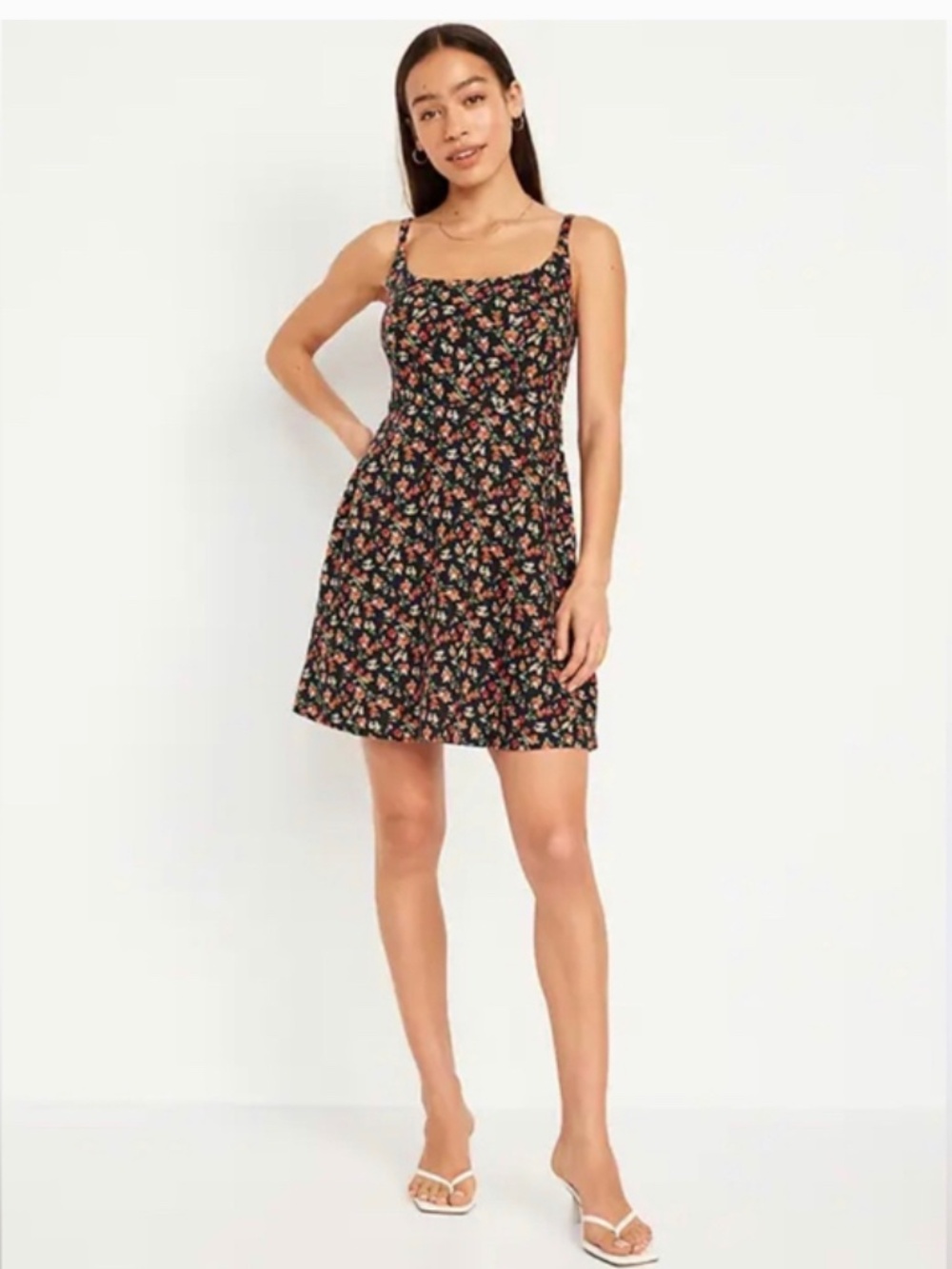 Old Navy linen blend fit and flare mini dress